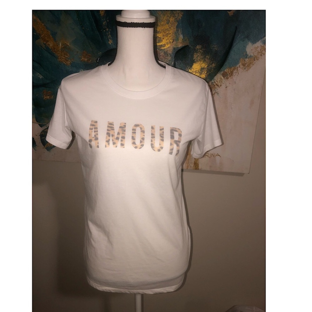 White Cotton In Amour Tee